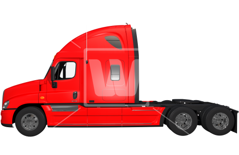Semi Truck Png - Side Of Semi Truck (550x351)