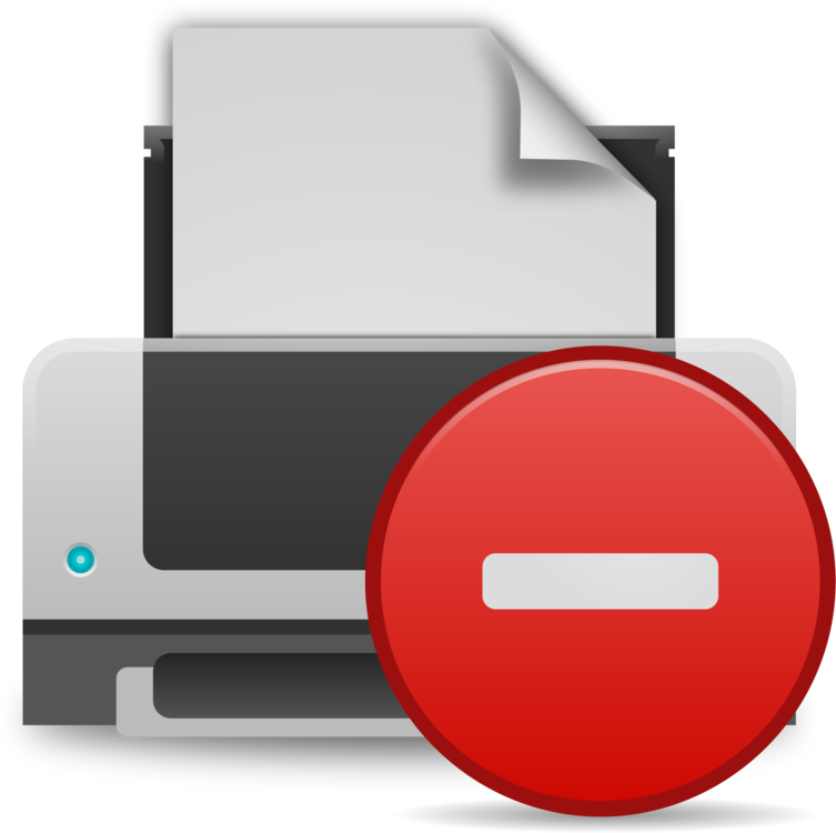 Computer Icons Printer Error Message Download - Printer Error Clipart (753x750)