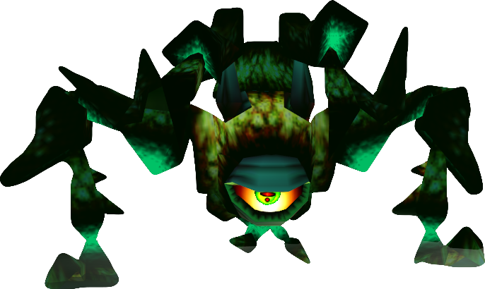When The Door Slams Shut, Equip Your Fairy Slingshot - Legend Of Zelda Ocarina Of Time Gohma (686x410)