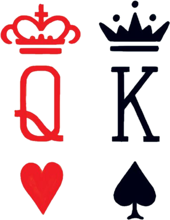 King Clipart Queen King Heart - King Queen Card Symbol (648x766)