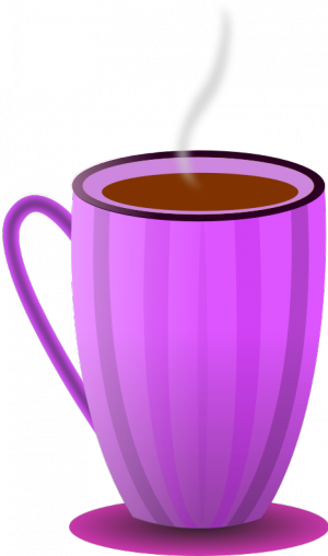 Org-purple Tea Mug Vector Image - Mug Of Coffee Clipart (300x508)