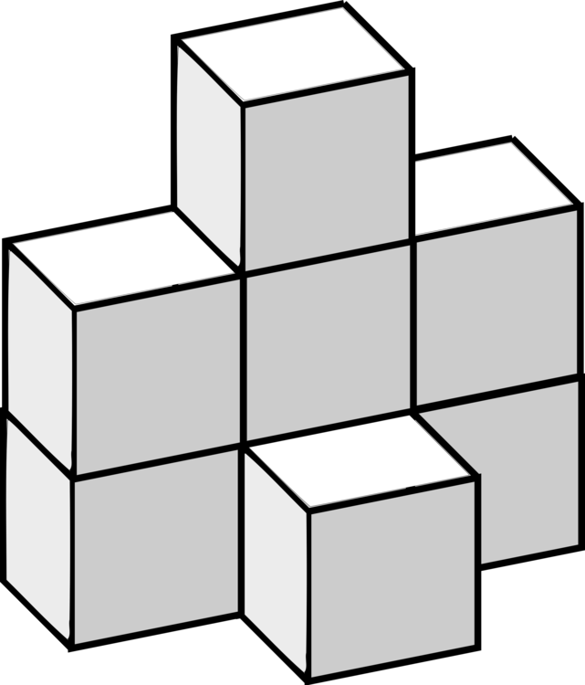 All Photo Png Clipart - Math Cubes Clip Art Black And White (641x750)