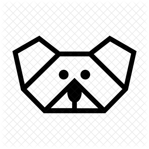 Origami Koala Png - Icon (512x512)