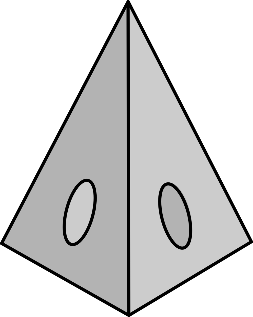 Icehouse Pyramid Small - Pyramid Bw Clipart (958x1201)