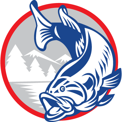 13th Annual Fisheree - Fish Bass Jumping Out Of Water Logo (400x400)
