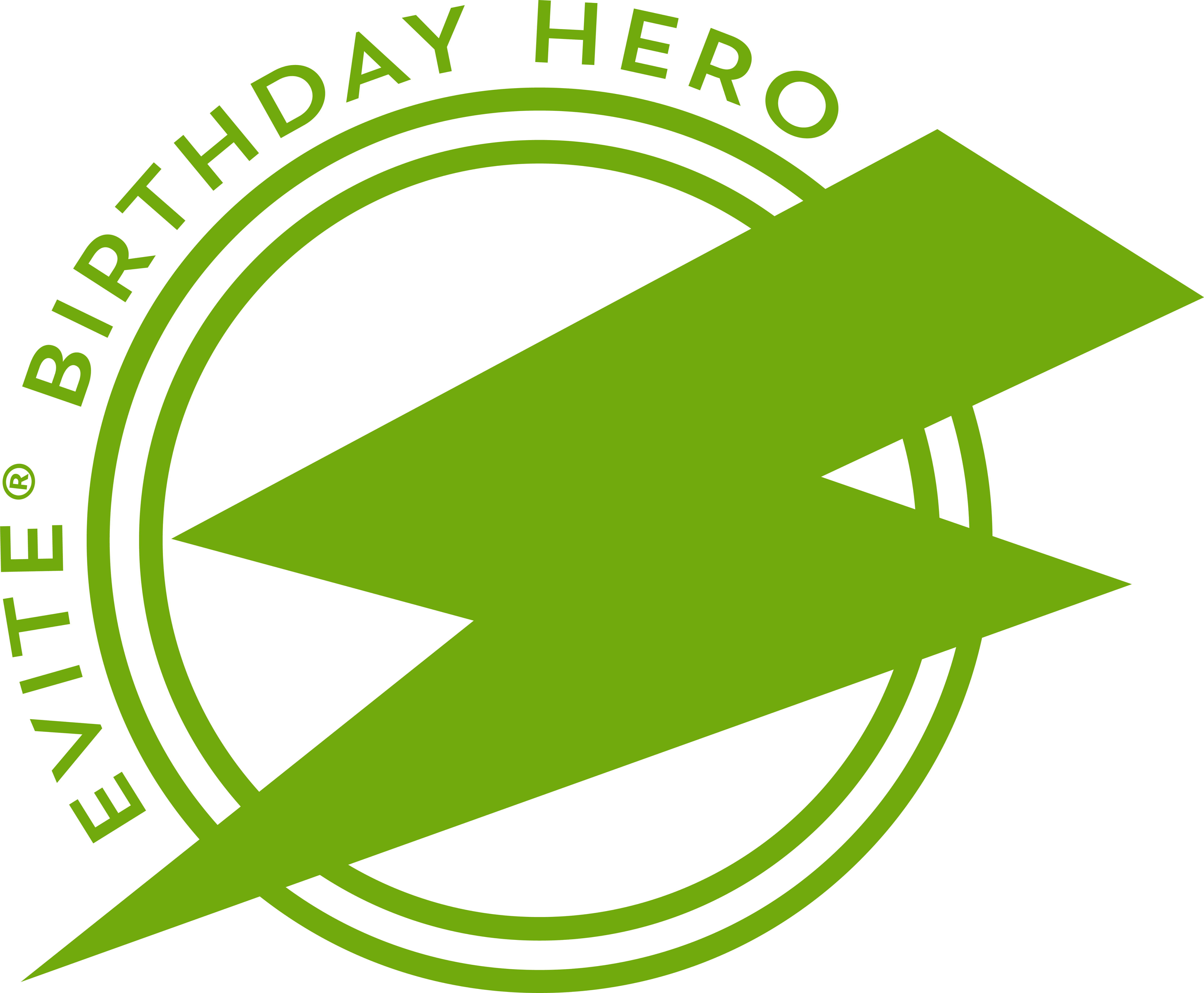 Evite Birthday Hero Badge - Vector Graphics (6668x5502)