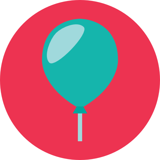 Customised Themes, Venue Decor & Party Props - Balloon Flat Icon Png (512x512)