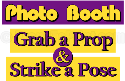 Picture Black And White Library Props Signs Free Downloads - Mardi Gras Photo Booth Sign (458x354)