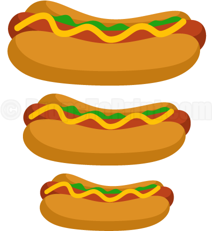 Clip Art Royalty Free Library Printable Hot Dog Photo - Hot Dog Photo Booth Prop (458x593)