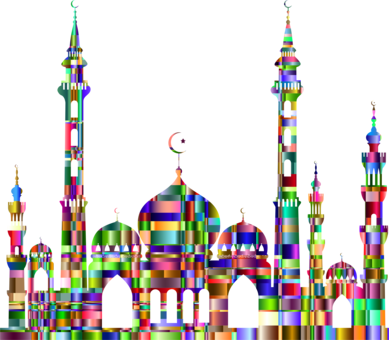 Islamic Architecture Sultan Ahmed Mosque Ramadan - Transparent Background Gold Mosque (389x340)