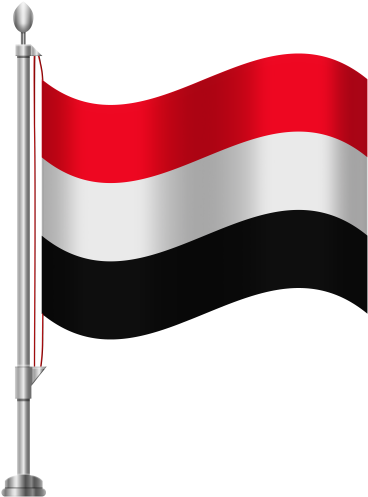 Yemen Flag Png Clip Art - Pakistan Flag With Stick Png (384x500)