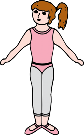 Female Body Silhouette - Girl Body Clipart (288x462)