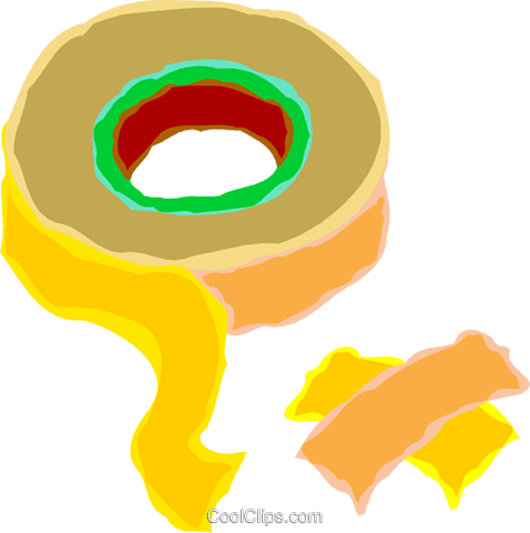 Masking Tape Royalty Free Vector Clip Art Illustration - Masking Tape Royalty Free Vector Clip Art Illustration (478x480)