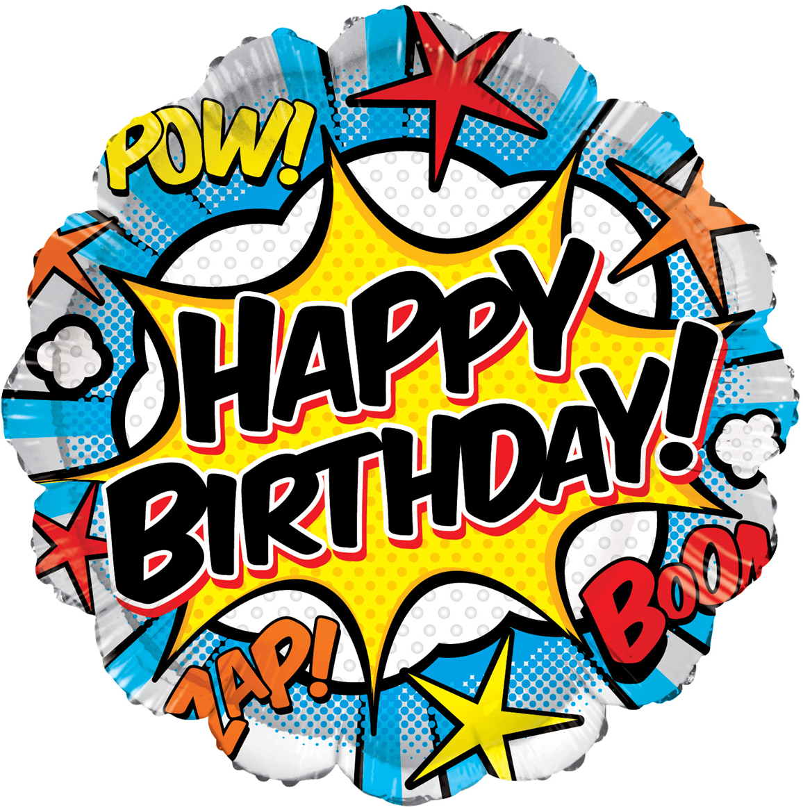 18 Birthday Comic Balloons All American Balloons - Happy Birthday Comic (1200x1198)