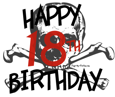 Happy 18 Birthday Graphics And Comments - My Happy Birthday 18 (449x375)