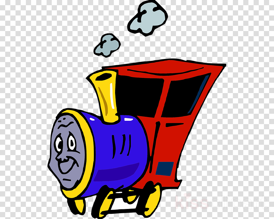 Engine Cartoon Clipart Train Rail Transport Thomas - Train (900x720)