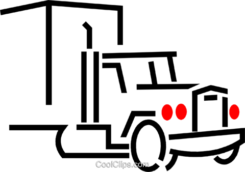 Transport Truck Royalty Free Vector Clip Art Illustration - Illustration (480x338)