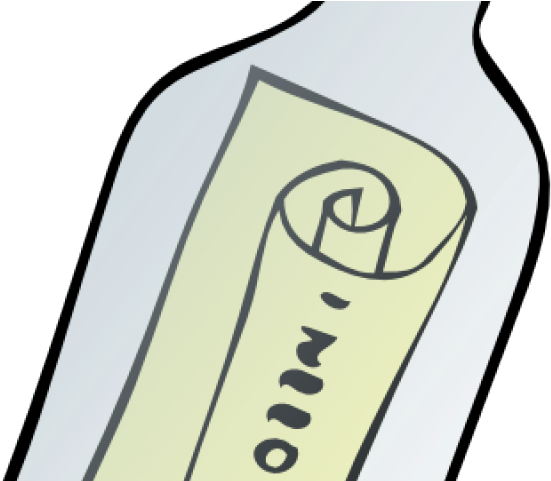 Message Clipart Message In Bottle - Message In A Bottle Clipart (640x480)