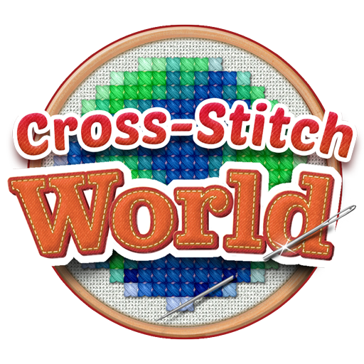 Free Download Cross Stitch World Logo Clipart Cross-stitch - Cross Stitch World App (512x512)