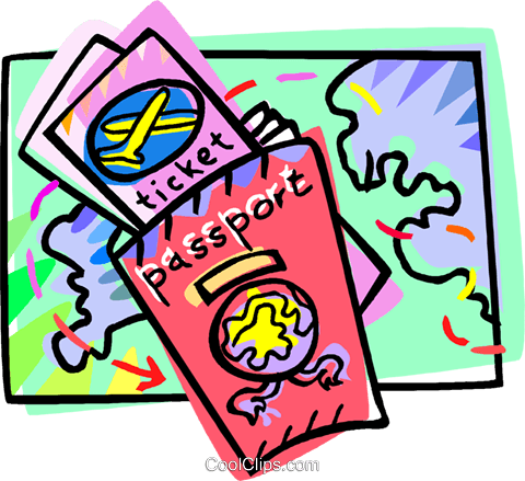 Travel Clipart Travel Itinerary Clip Transparent Stock - Travel Passport Clipart (480x439)