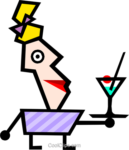Modern Art Guy Royalty Free Vector Clip Art Illustration - Vector Graphics (414x480)