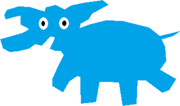 Black And White Elephants Circus Computer Icons Drawing - Clip Art (574x340)