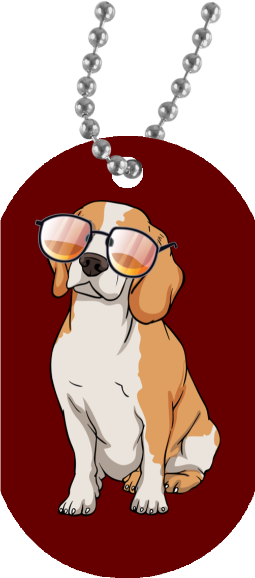 Beagle Dog Sunglasses Funny Dog Tag, Gifts For Dog - Black History Month Necklace (1155x1155)