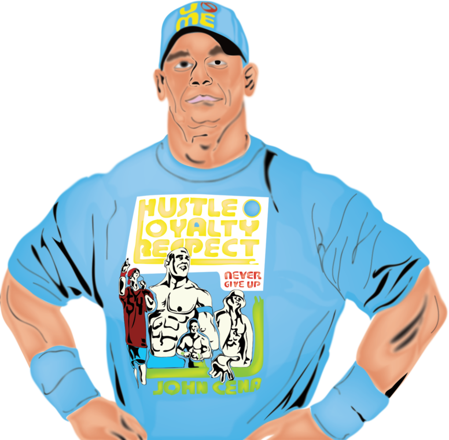 John Cena By Qasimali01 - John Cena Cartoon Png (902x885)
