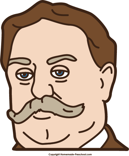 Click To Save Image - William H Taft Easy Drawing (437x529)