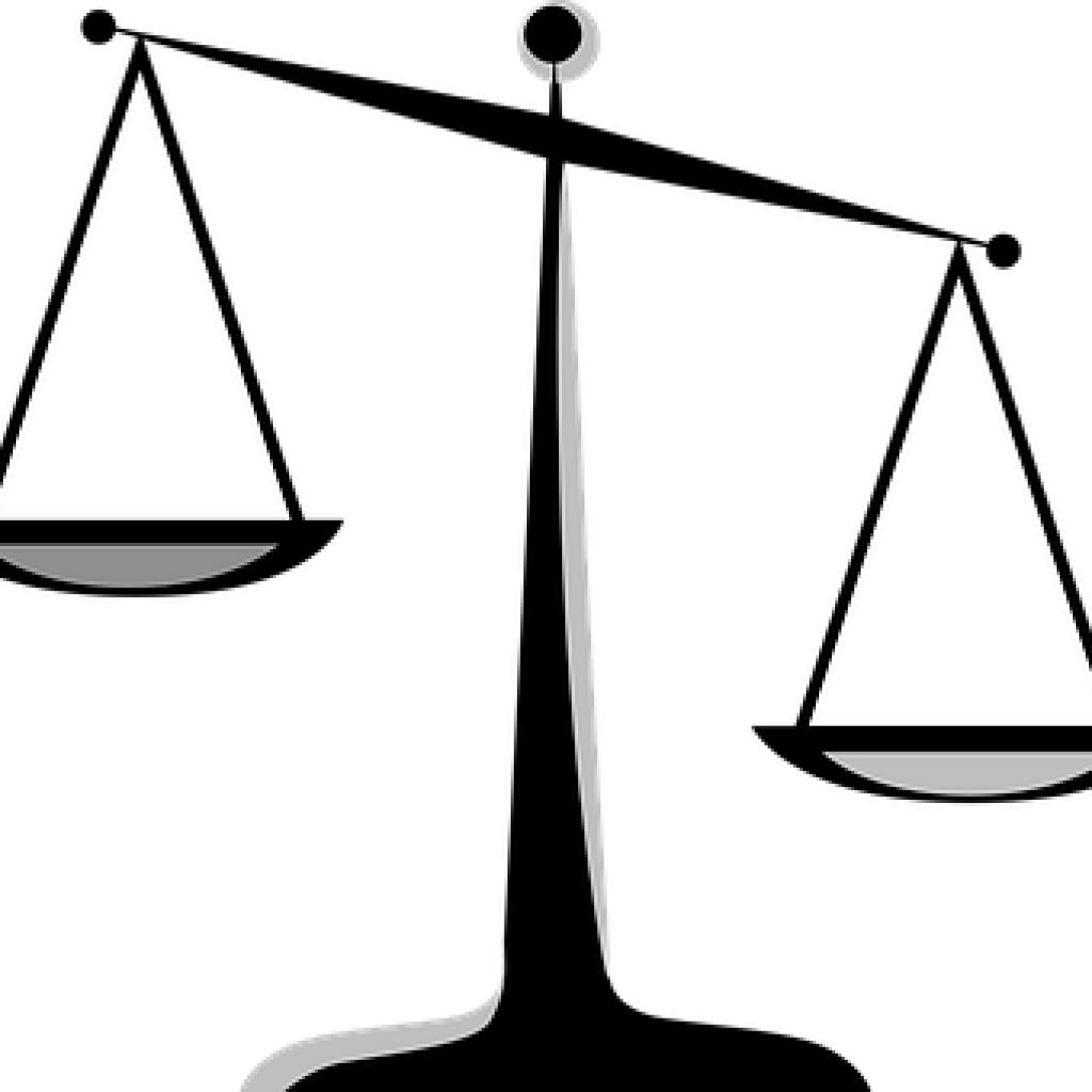 Scales Of Justice Clip Art Scales Of Justice Images - Weighing Scale Vector Png (1024x1024)