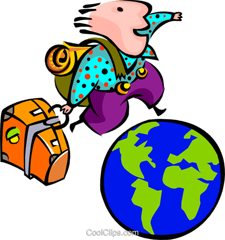 Banner Stock Businessman Clipart Business Traveller - Traveler Clipart (450x480)