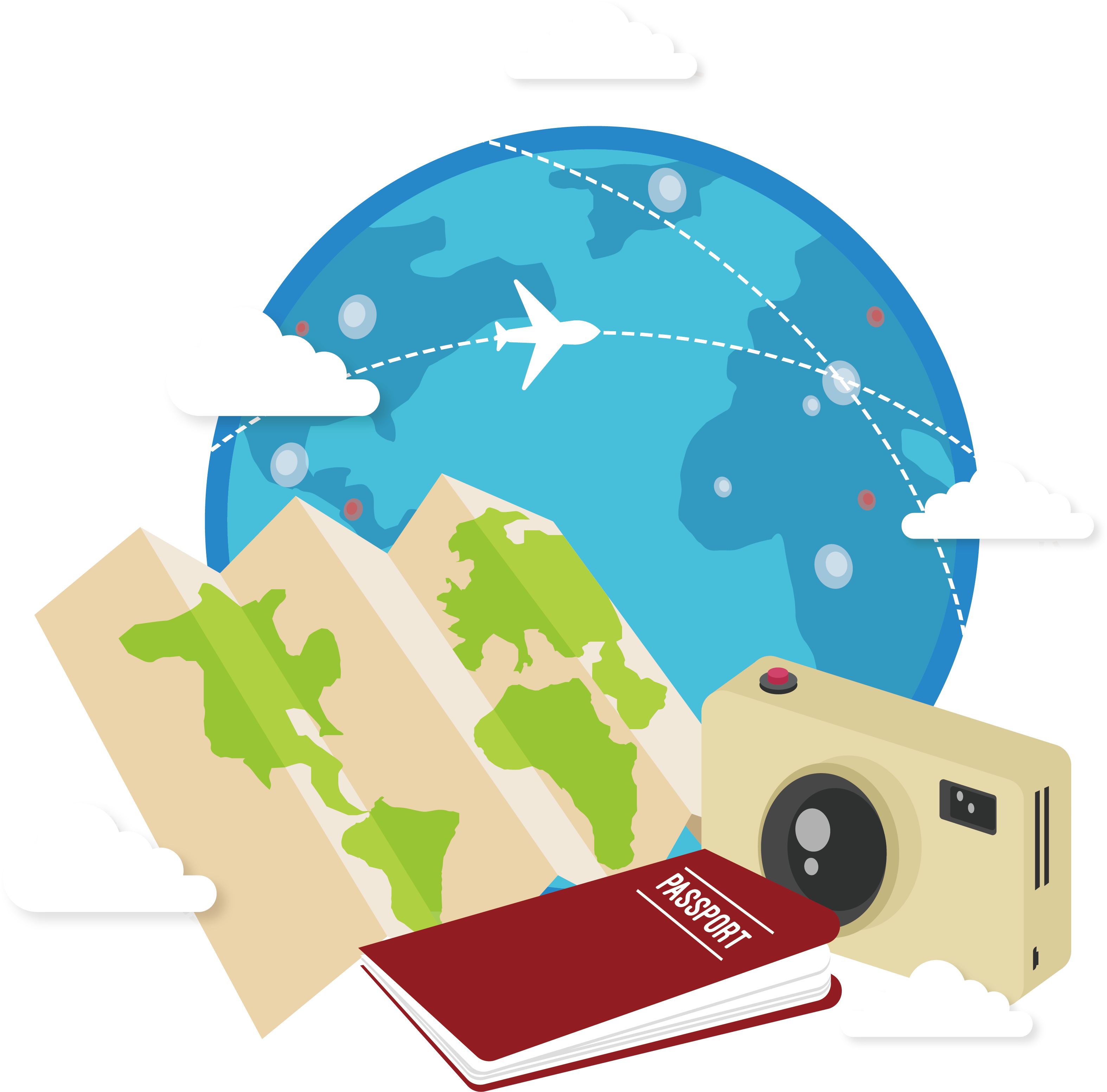 Traveler Vector Travel Globe - Travel (4082x3117)