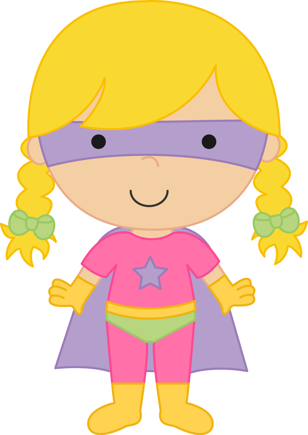 Clip Art Royalty Free Stock Brave Person Clipart - Superhero Clip Art Girls (1064x1503)