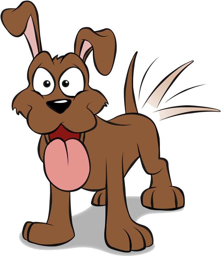 Dog Wagging Tail - Dog Wagging Tail Cartoon (800x928)