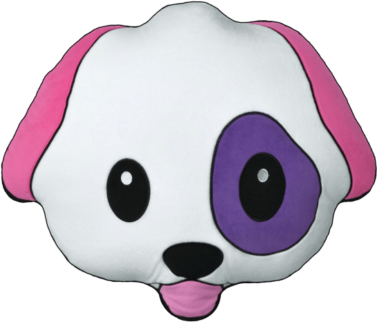 Emoji Dog Scented Embroidered Pillow - Iscream (550x550)