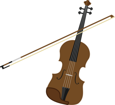 Bass Violin Double Bass String Instruments Viola - Violin And Bow Clipart (370x340)