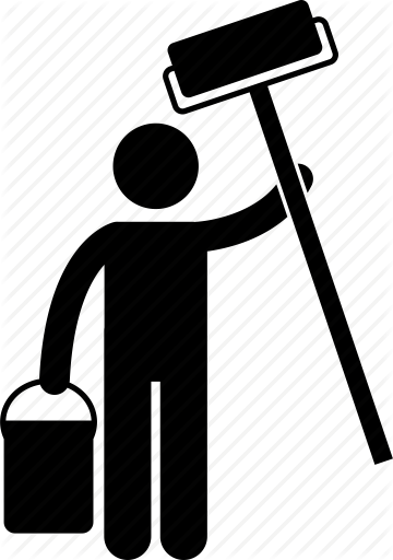 Clip Art Freeuse Stock Worker By Gan Khoon Lay Builder - Construction Man Icon (360x512)