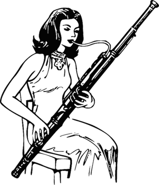 Body Bassoonist - Bassoon Clip Art (325x380)