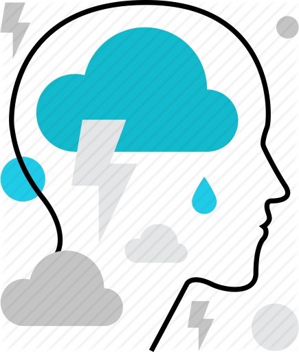 Human Psychology By Bloomicon Anger Depression Melancholy - Melancholy Icon (435x512)