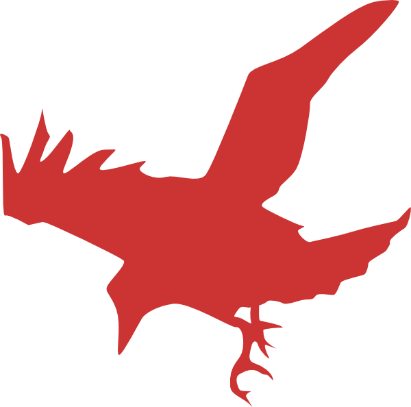 Ics Crow Clip Art - Crow Silhouette (600x594)