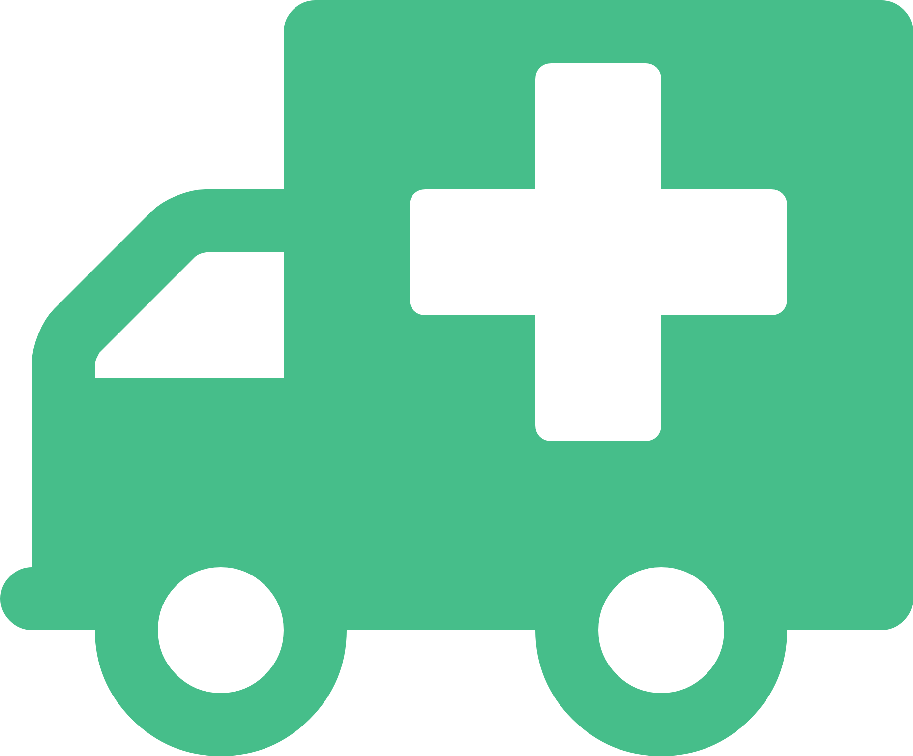 Student Became Ill - Truck Black And White Icon (1930x1930)