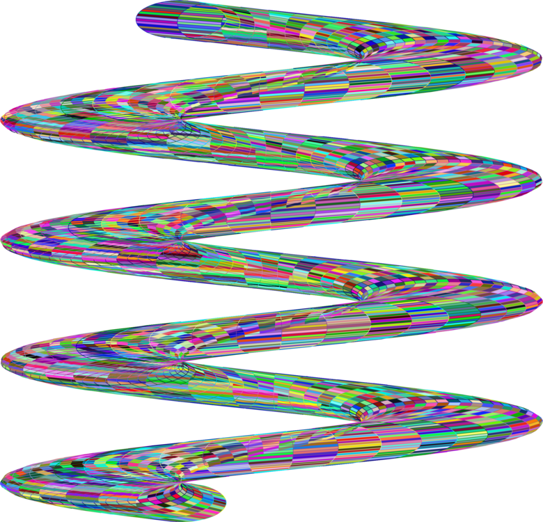 Line Art Shape Spiral Monochrome Dharma - Skateboard Deck (780x750)