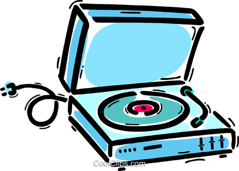 Contemporary Record Players Royalty Free Vector Clip - Clip Art (480x344)