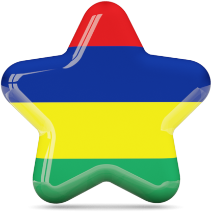 Glossy Heart Shape Graphics Flag Of Mauritius - Bangladesh Flag In Star (640x480)