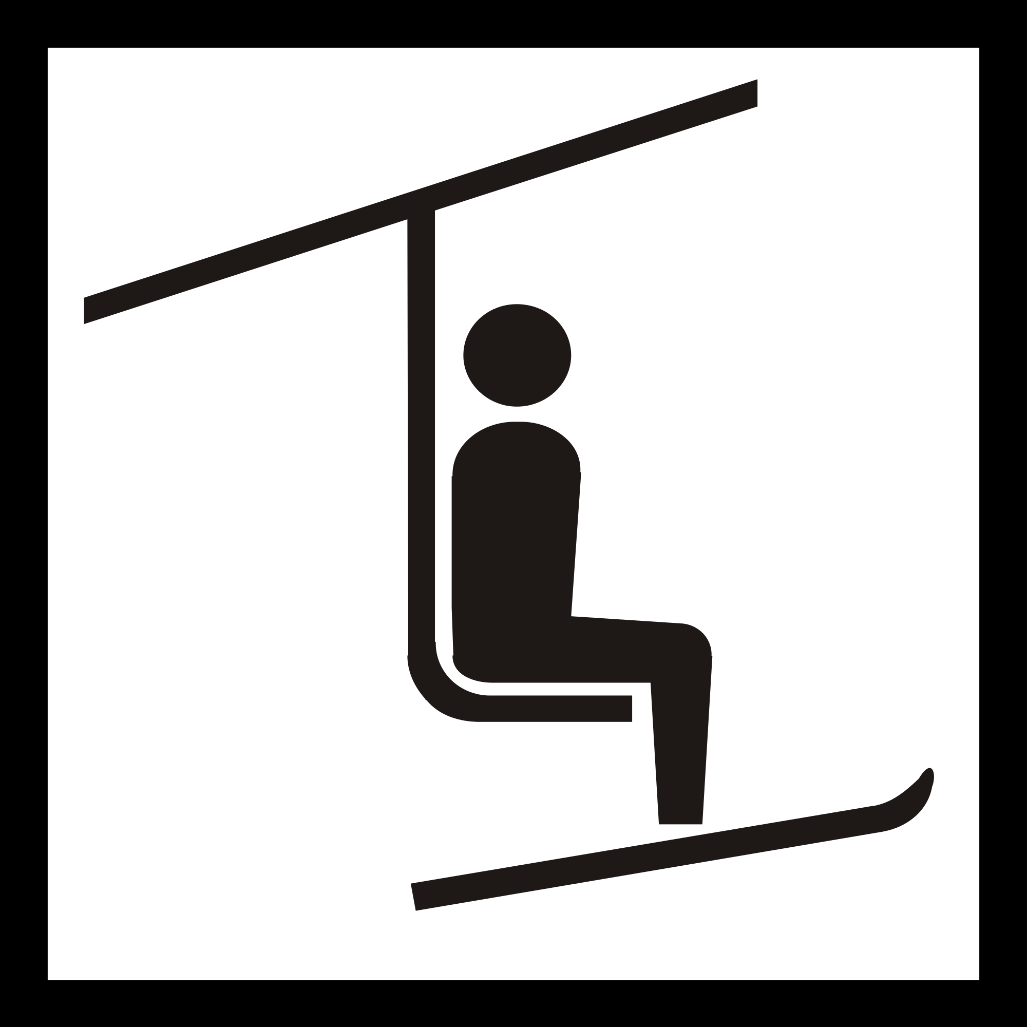 Open - Chairlift Pictogram (2000x2000)