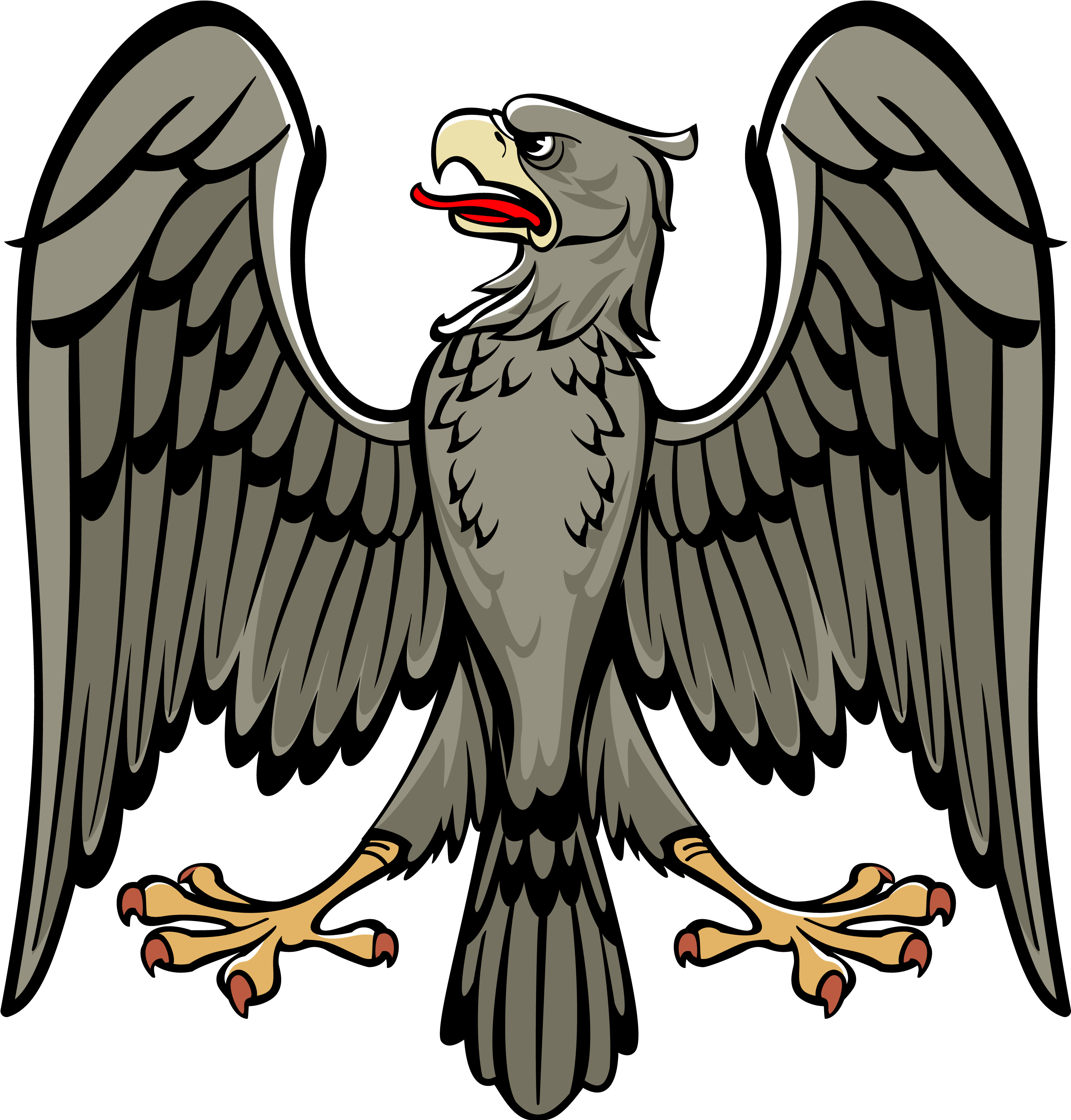 Mexican Flag Eagle Png Clip Art Download - Coat Of Arms Symbols Eagle (3000x3131)