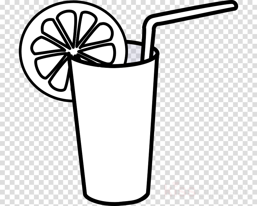 Download Lemonade Clip Art Clipart Lemonade Fizzy Drinks - Juice Black And White (900x720)