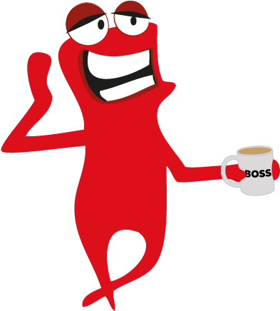 The Boss Software Testing Monster Drinking Tea And - Software Testing (440x442)