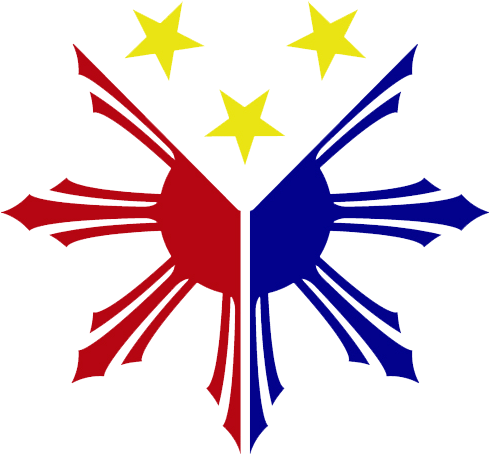 "pinoy Tambayan" "hope Begins In Your Home" - 3 Star And A Sun Logo (500x500)