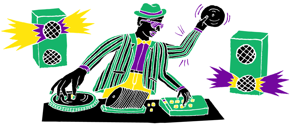 Jazz Clipart Cultural Program - New Orleans (1000x444)